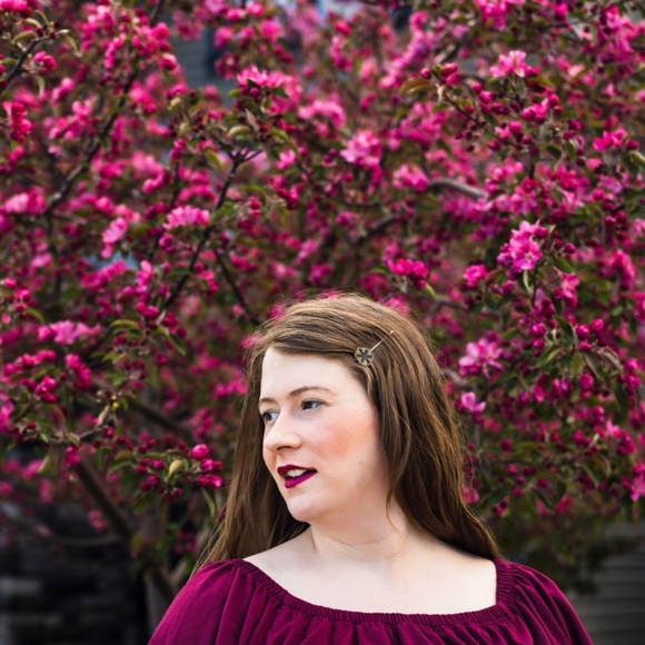 Maternity photoshoot dress burgundy xl - Picture 6 of 6